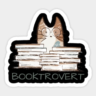 Booktrovert Sticker